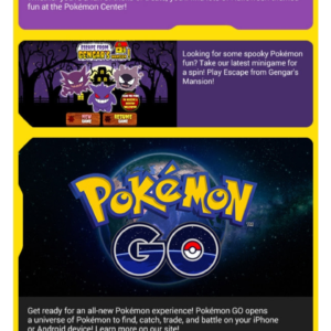 We appreciate your continued subscription to the Pokémon Trainer Club  newsletter. With it, you can stay current on all the exciting happenings in  the Pokémon world!